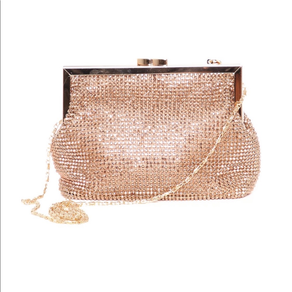 Gold Rhinestone Handbag